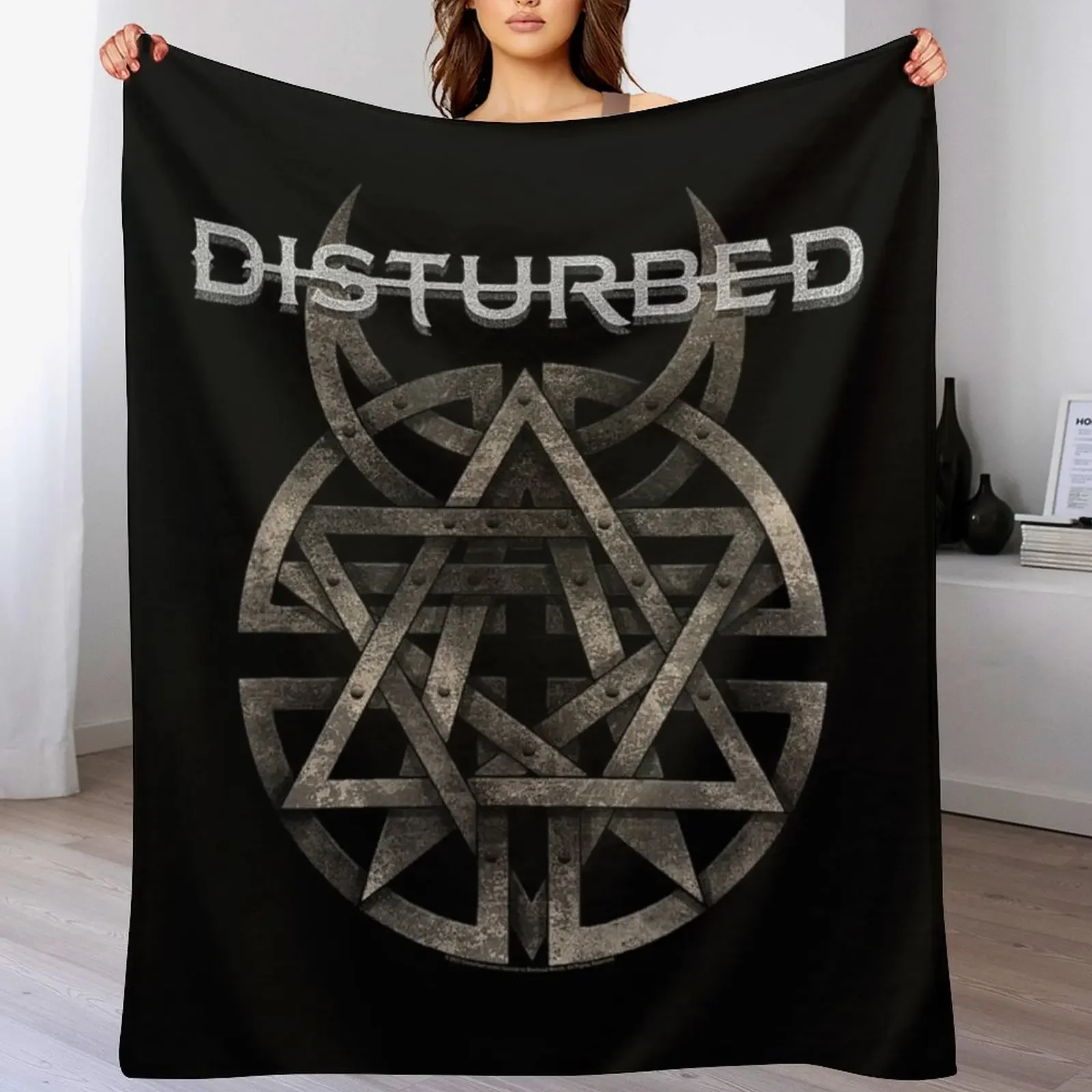 

Disturbed Throw Blanket blankets and throws anime for winter Hair Blankets
