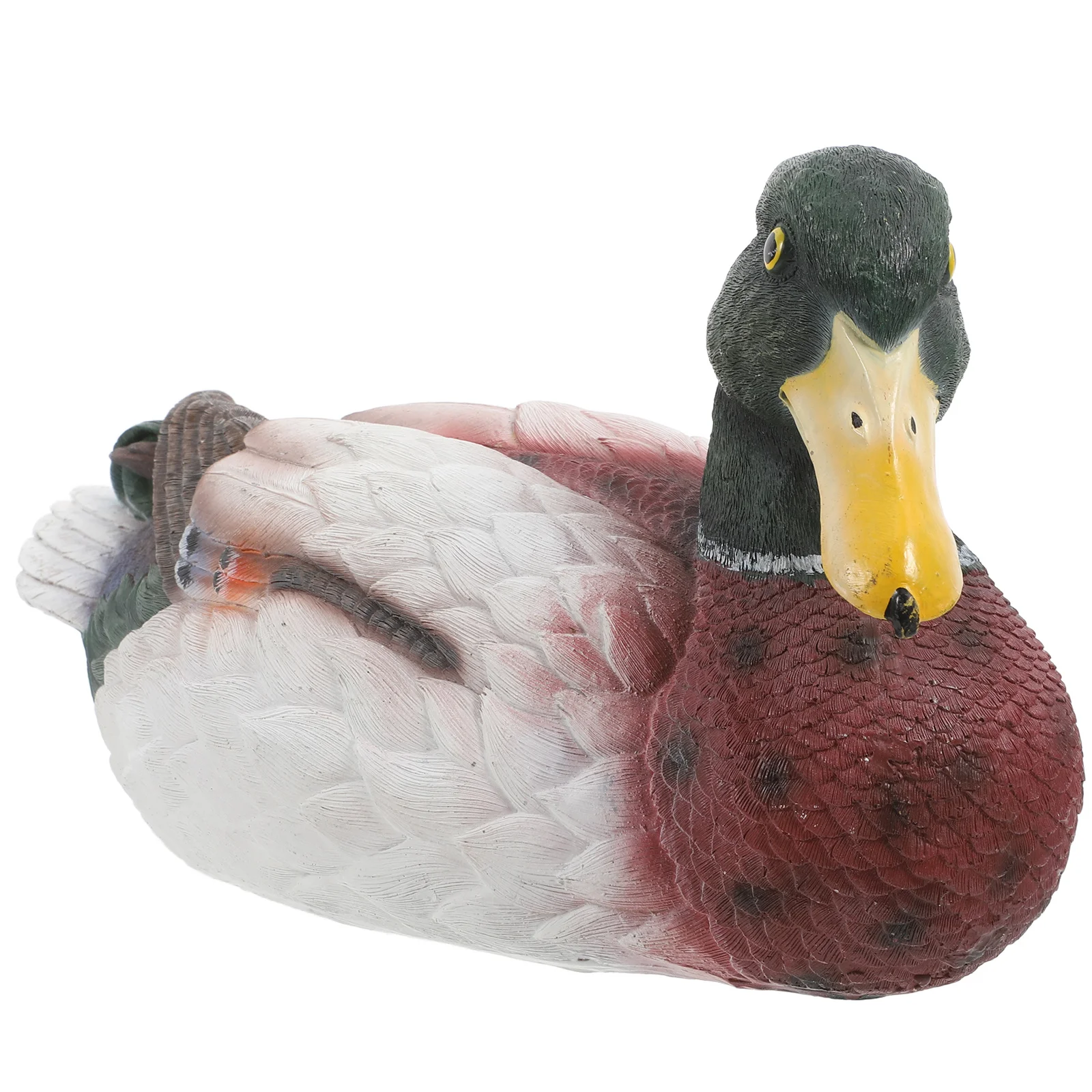 

Garden Duck Statue Resin Floating Ornament for Ponds Water Gardens Outdoor Decor Realistic Wildlife Simulation