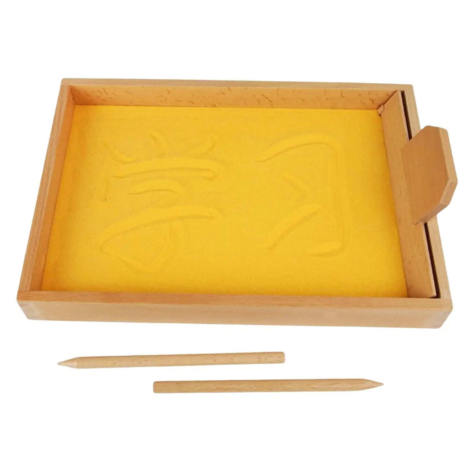 صينية تشكيل الحروف، التعرف على صندوق الكتابة وتمارين الكتابة