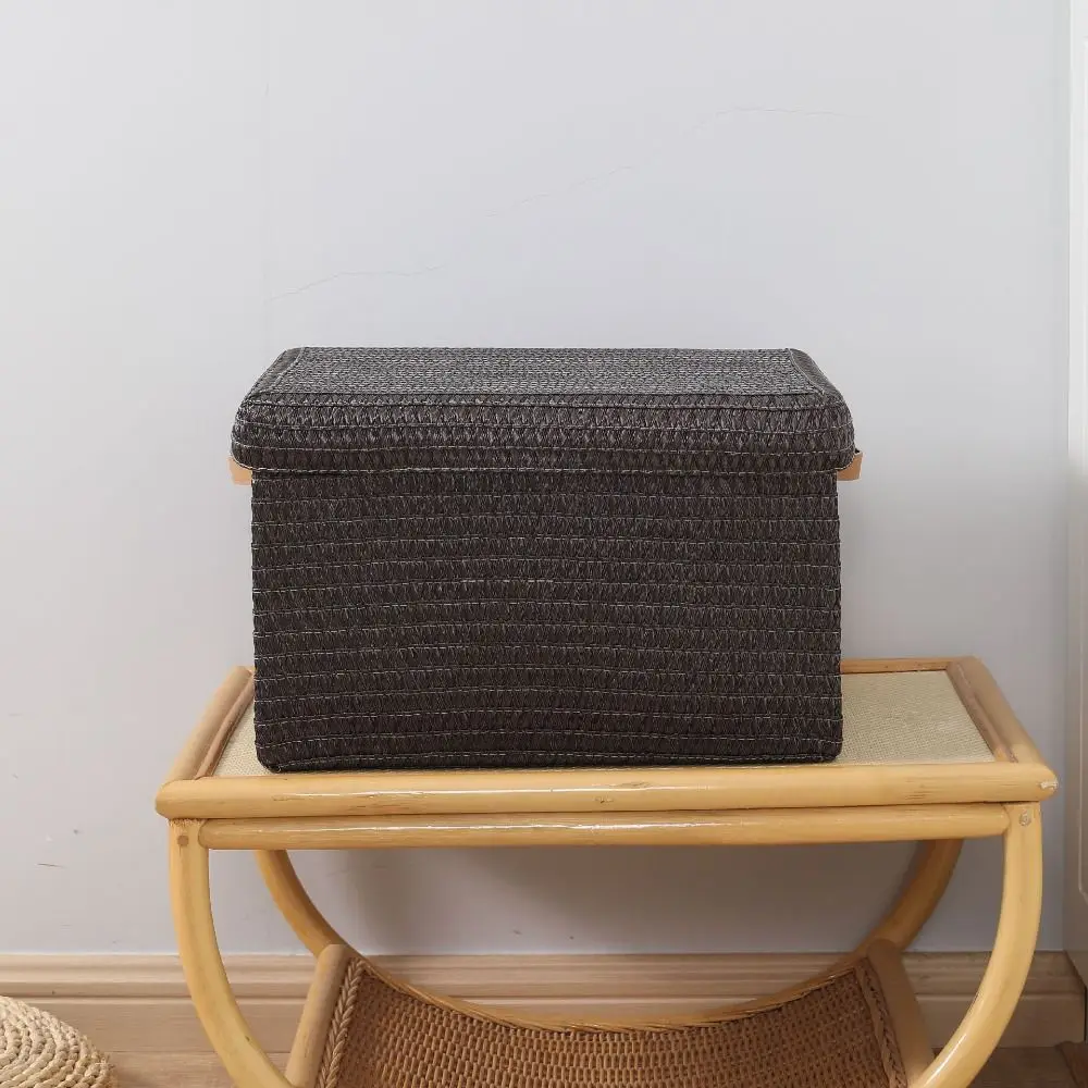 

Japanese Style Minimalist Storage Box Foldable with Handle Sorting Box Creative Large Capacity Storage Basket Cosmetics