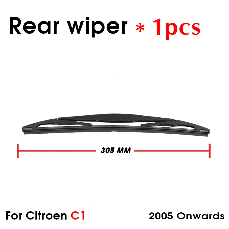 BEMOST Car Blade Rear Windshield Wiper Arm Blade Brushes For Citroen C1 305MM Windscreen Auto Styling 2005 Onwards