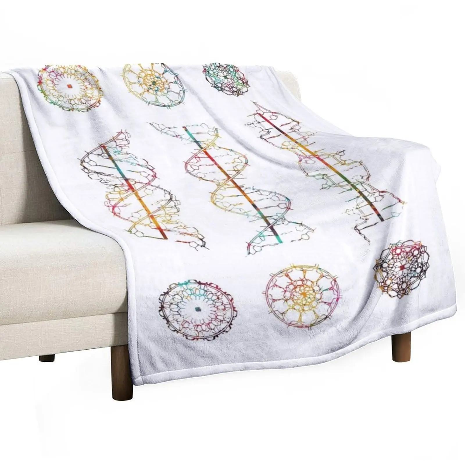 

DNA helix conformation Throw Blanket Heavy Blankets For Sofas Blankets