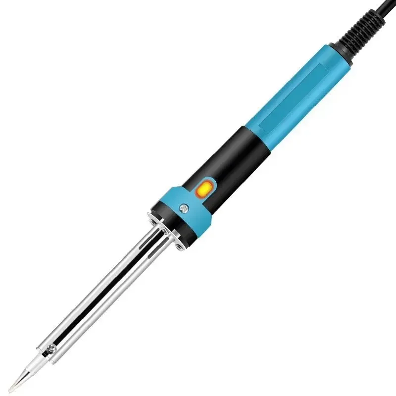 Электрический паяльник с европейским датчиком, тип наружного нагрева 30W40W60W, паяльник с постоянной температурой и индикатором