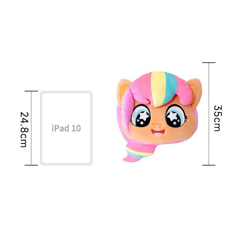 My Little Pony Plush Ita Bag Cute Big Face Stuffed Animal Shoulder Bag Soft Unicorn Crossbody Purse for Collection Perfect Gifts view 6