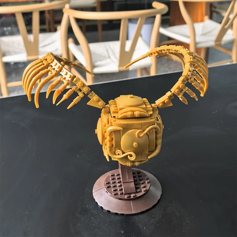 Cretive 371PCS Magic School Ball Games Match Golden Snitch Building Blocks Magic Fly Ball Model Toys Gift For Kids Adult