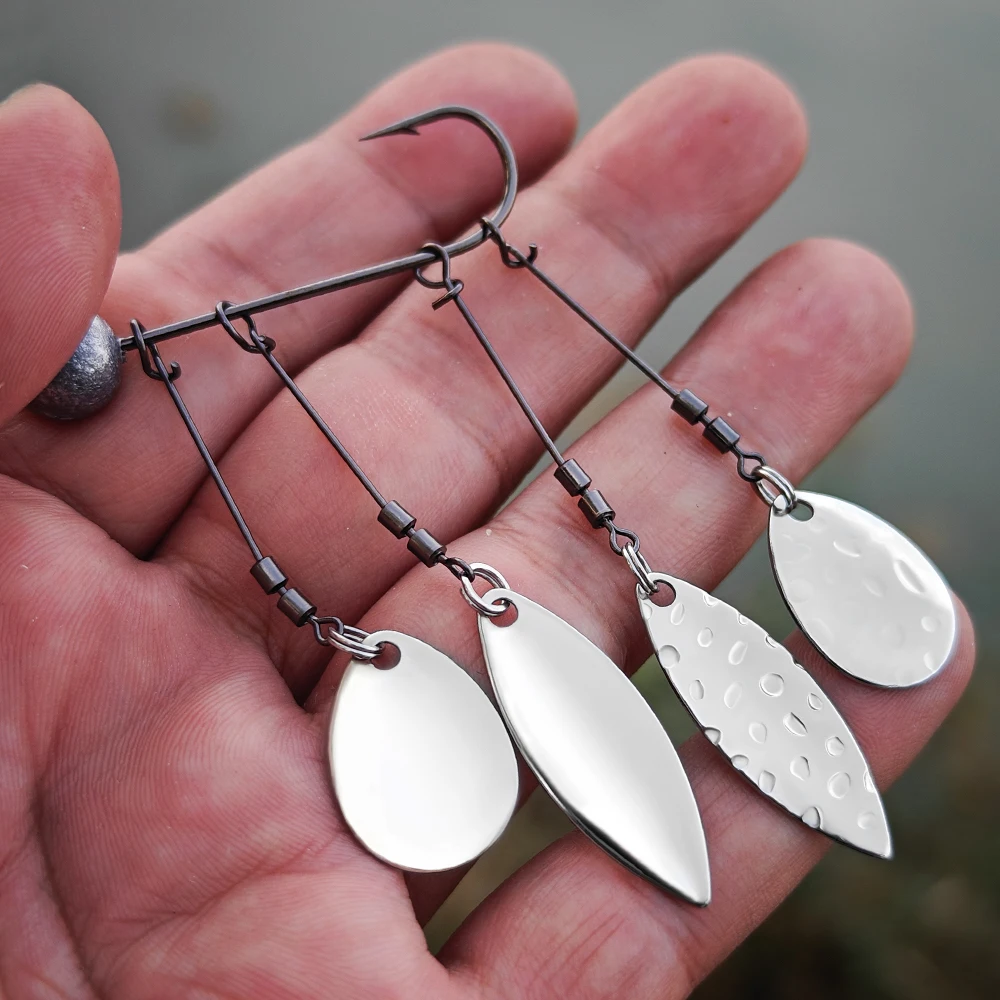 RoseWood Premium Quality Silver Willow/Colorado Brass Blade Fishing Lure Replacement Parts DIY Spinnerbait Spoon Accessories