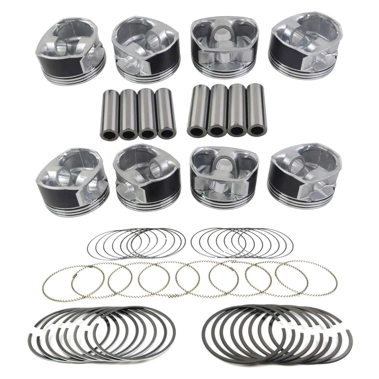 

Pistons & Rings Set For Dodge Ram Chrysler Jeep commander V8 99.50mm Vin 2, D H 05086010AB 05086010AA 05086010AC