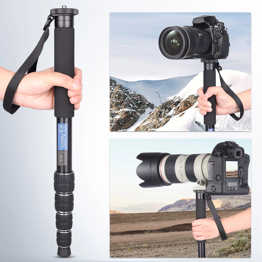 VICELK 171cm Professional Camera Monopod Aluminium Alloy Photography Video Stand for Canon Nikon GoPro DSLR Camcorder,AM-05