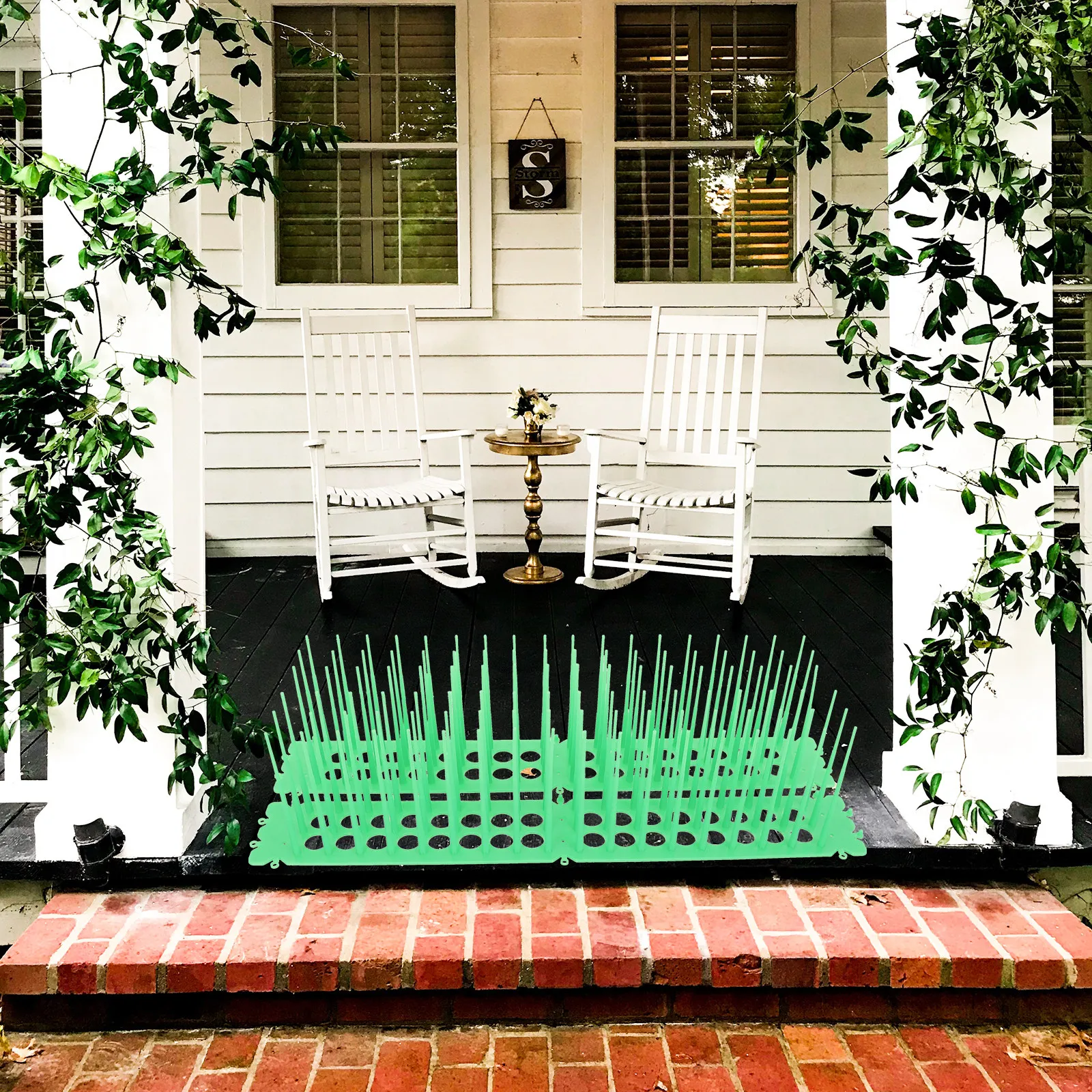 2Pcs Bird-Repellent Spike Plastic Cat Scat Spike Mat Garden Protection Outdoor Anti-Cat Thorn Strip for Courtyard Balcony