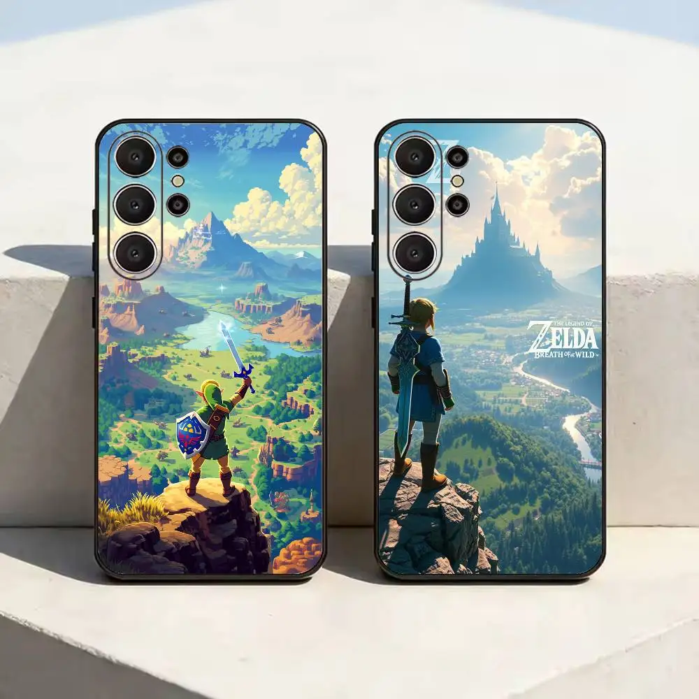 Game The Legends Of Z-Zelda A Phone Case For Samsung S26,S24,S21,S22,,Plus S23,S30,Ultra,S20,Fe,Black Soft Silicone