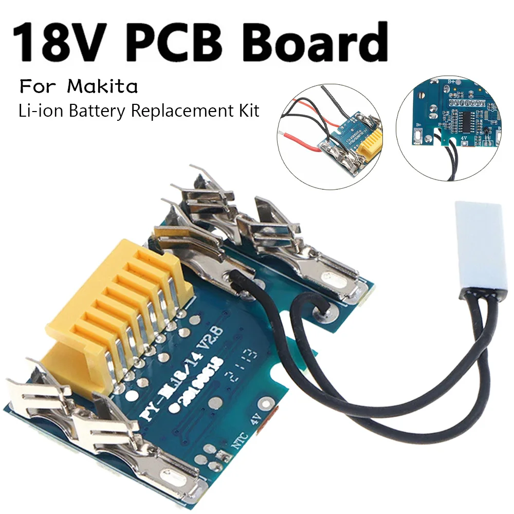 

Li-ion Battery Replacement Kit Charge Protection Circuit Board Repair Kit Parts for Makita 18V Battery