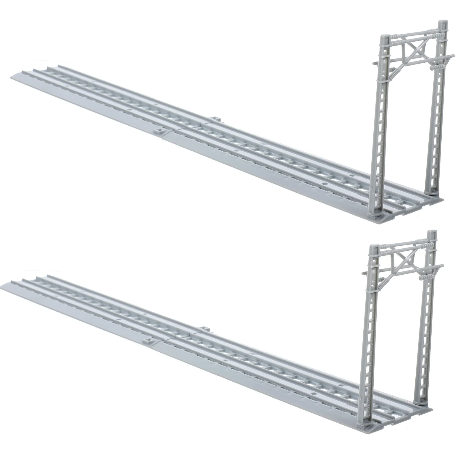 1 مجموعة أجزاء مسار القطار ملحقات القطب البلاستيكي DIY تخطيط الإعداد للأطفال التعليمية قطع توسيع مشهد السكك الحديدية محرك اليد #2