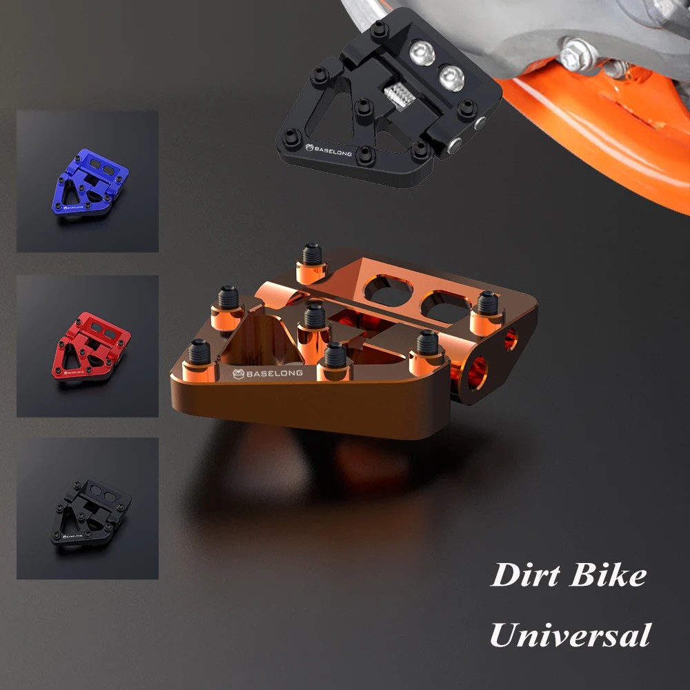 

CNC DirtBike For 125 200 250 300 350 400 500 EXC XC XCF XCW SX SXF EXCF TPi 6D 2017-2023 Folding Rear Brake Pedal Step Tip Plate