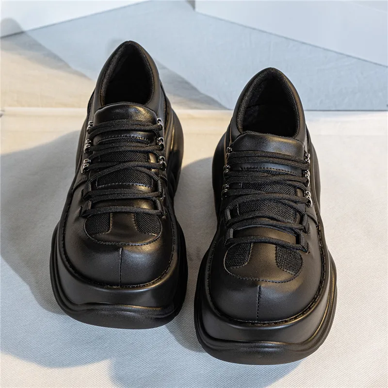 Large Size 45 46 Platform Muffin Heightened By 8 Cm Casual Niche Punk Babes Big Head Shoes Women