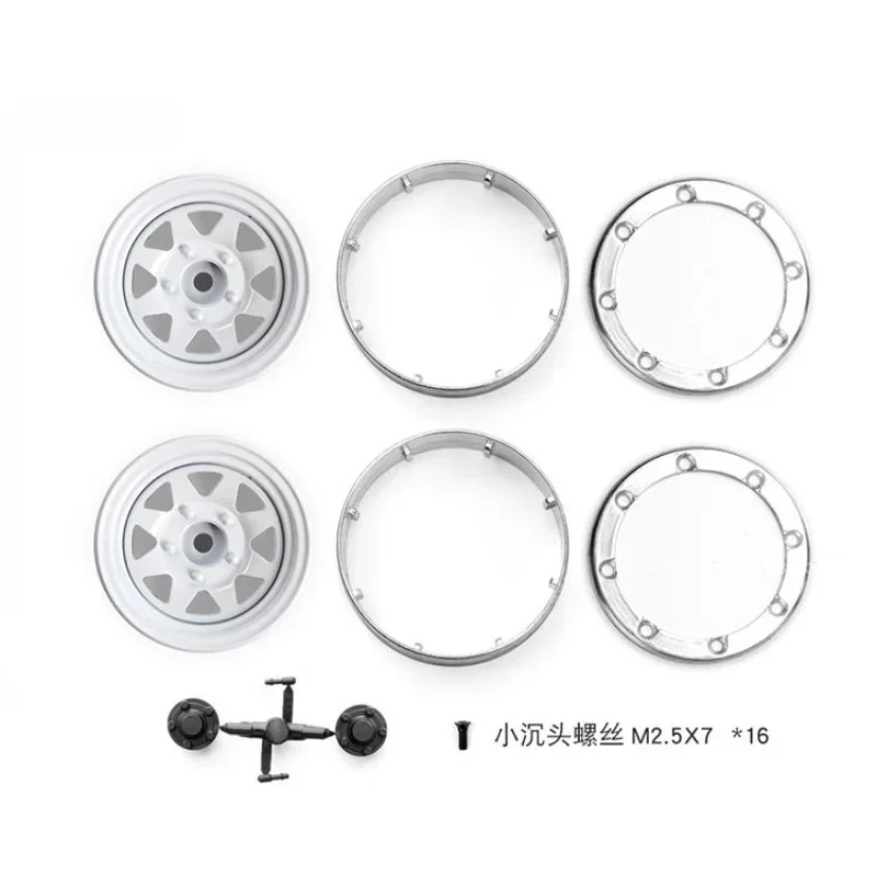 1.9 Inch Heavy & Old-fashioned Metal Wheel Rim #G04 For 1/10 Crawler TRX4  SCX10 RC4WD  CFX  #GAX0130G/W