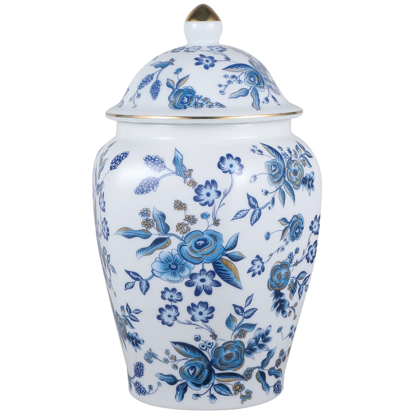 

Blue and White Porcelain Tea Kitchen Canisters Ceramic Candy Jars with Lids Container Loose Storage Containers Ceramics