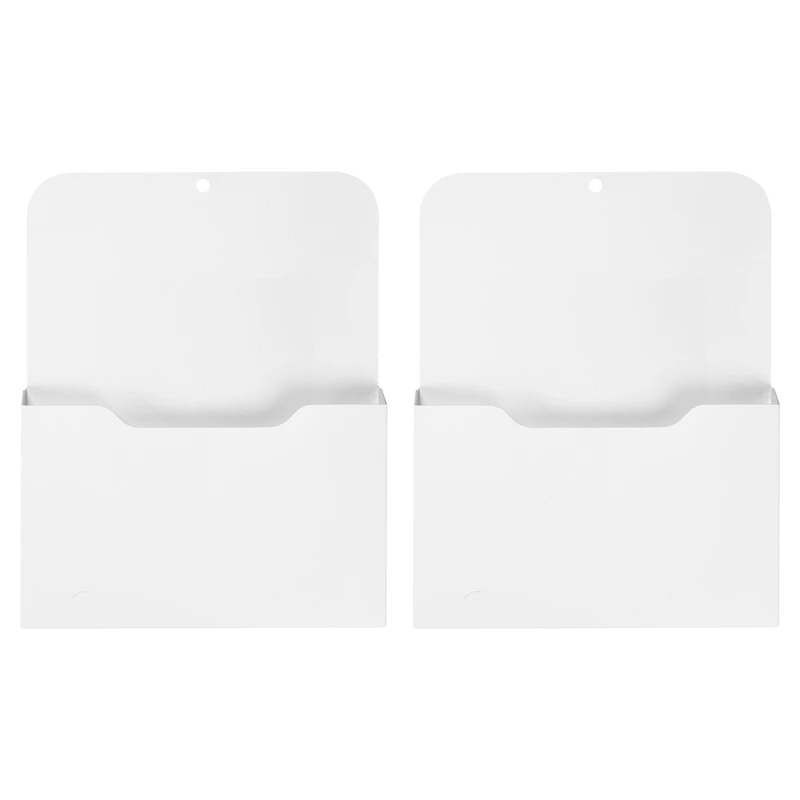2 Pack Magnetic File Holder - Paper Holder, Pocket Organizer,Hanging Wall File Organizer Office Supplies-ABWY
