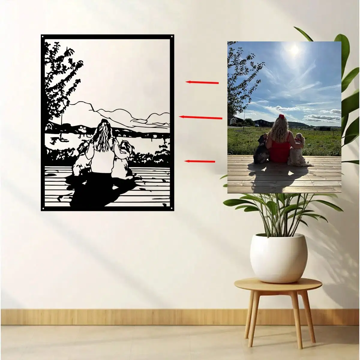 

Custom Photo Metal Portrait Personalized Artwork From Your Picture Unique Gift Home Decor Wall Hanging