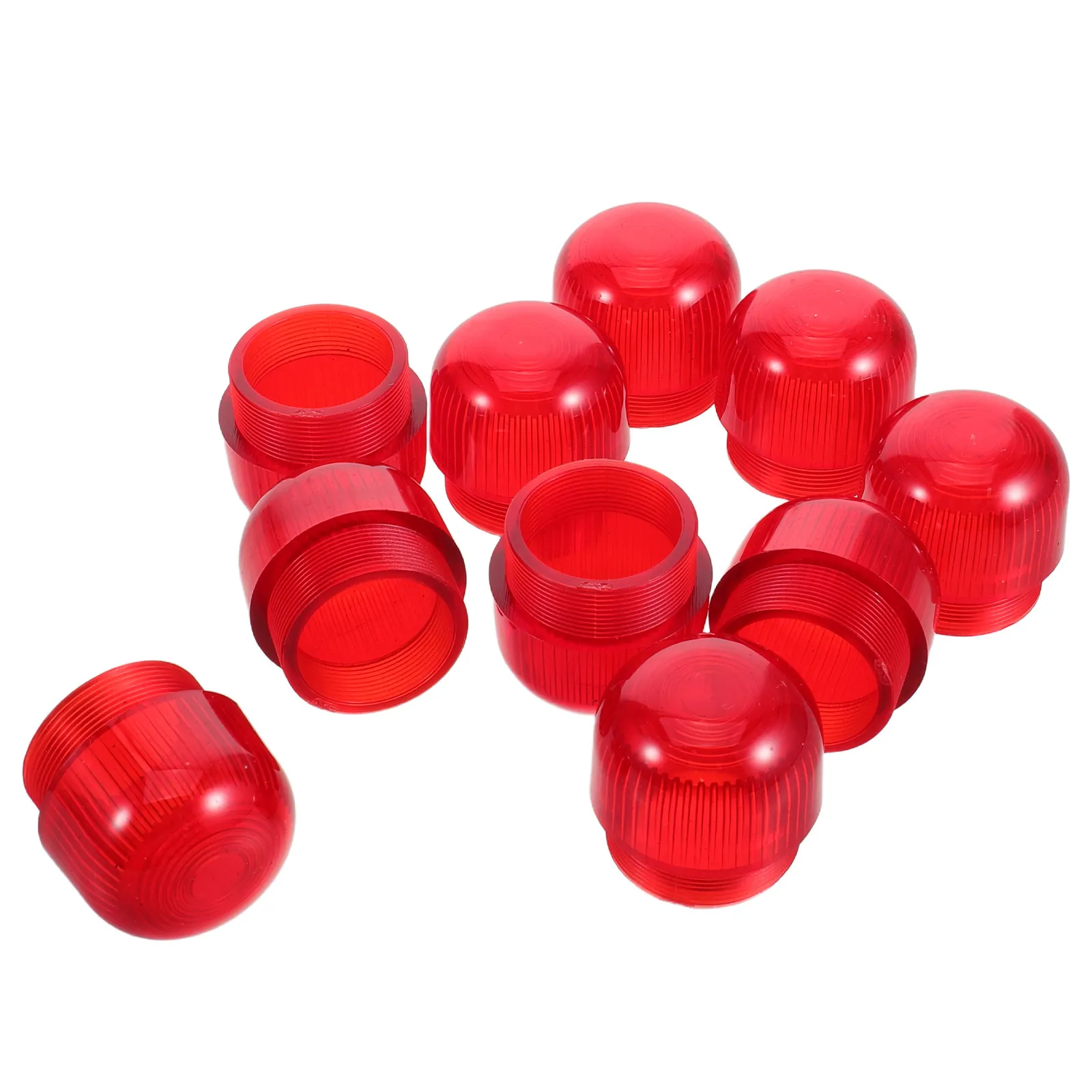 

10Pcs Warning Light Housing Shell 1.4 Inch Industrial Safety Alert Casing for Vehicle Construction Sign Red