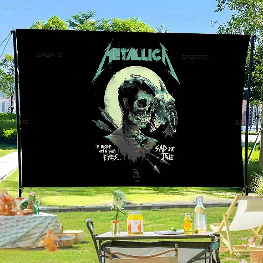 Klassische beliebte M-metallicaS Band Anime Diagramm Flagge für Wohnzimmer Home Dorm Decor Art Home Decor Banner
