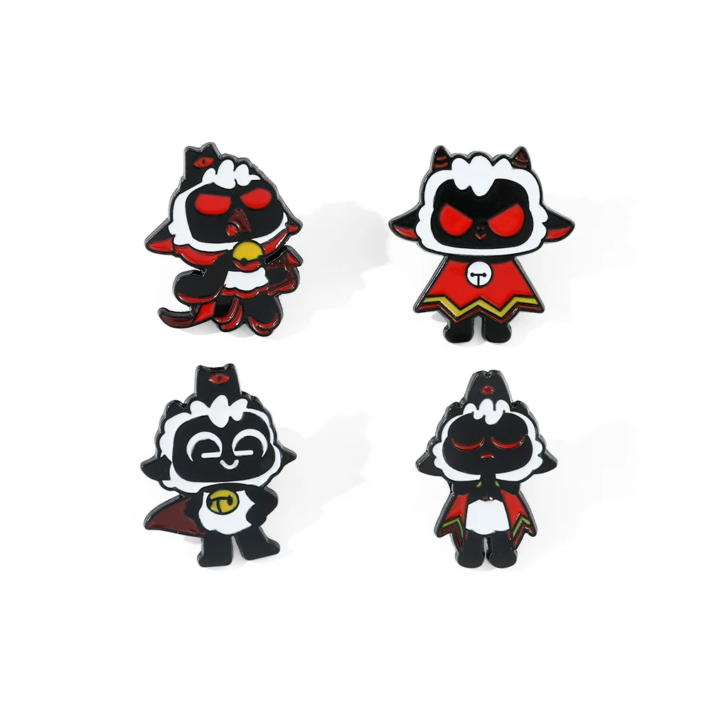 

Cute Anime Game Cult of The Lamb Pins Cartoon Metal Enamel Badges on Backpack for Women Brooches Clothes Jewelry Gift