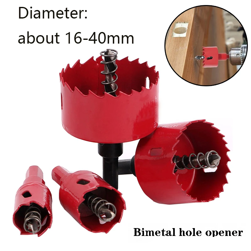 16-40mm Bimetal Hole Opener Diamond Core Bit Hole Saw Drill For Brick Tile Ceramic Concrete Drilling Wood Working Power Tools