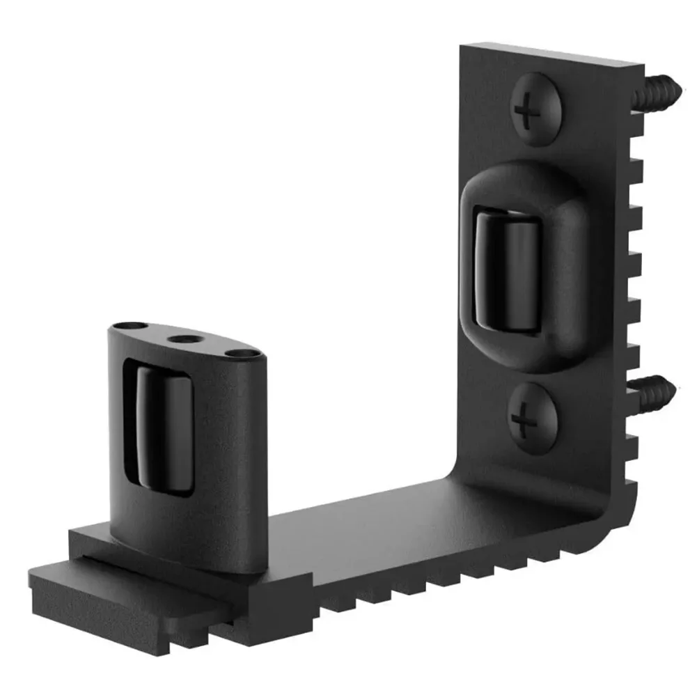 دليل الأسطوانة المزدوجة دليل باب الحظيرة من الفولاذ الكربوني دليل الباب سهل التركيب، باب منزلق، بناء معدني قوي، تصميم عجلة مزدوجة #2