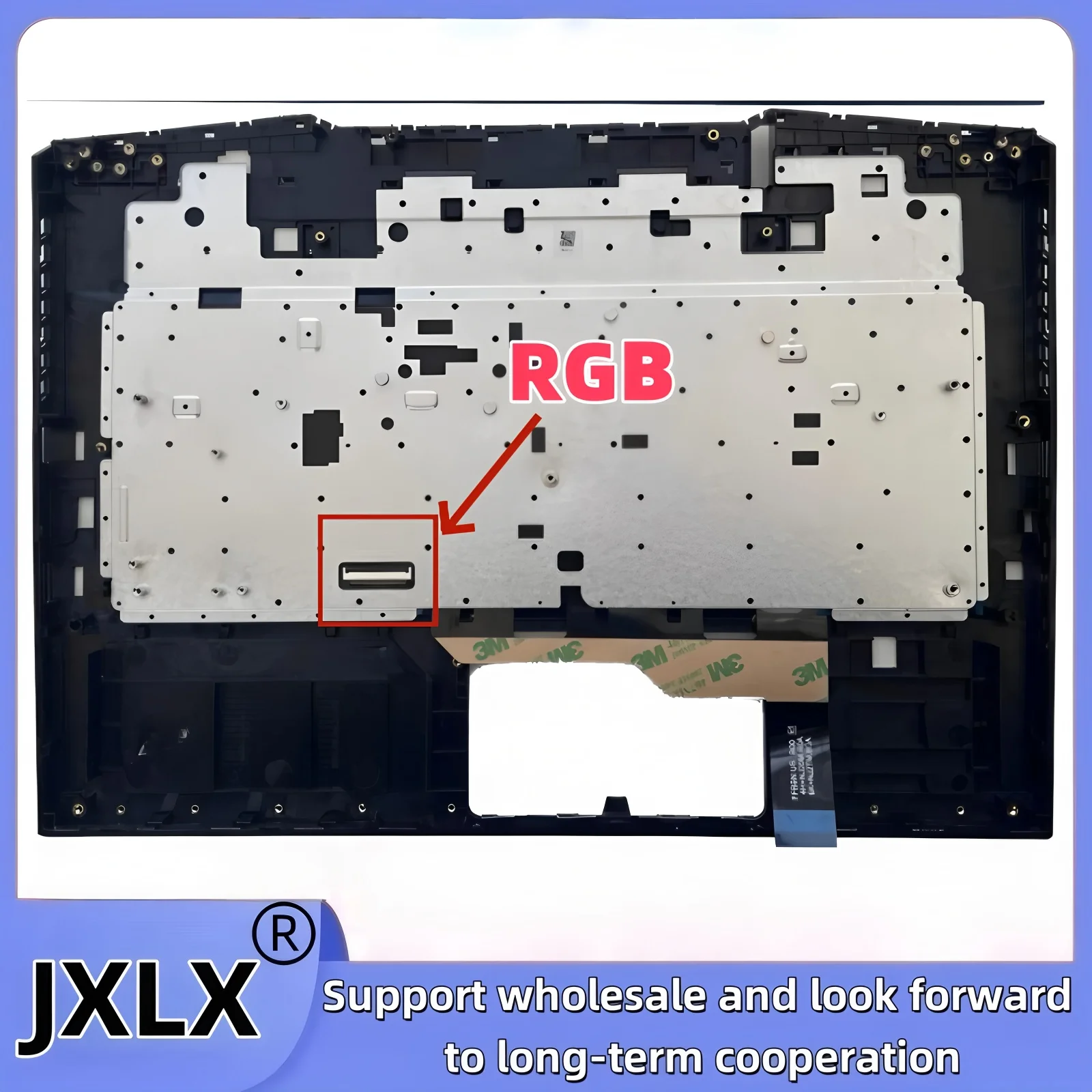 JXLX ®   جديد لـ MSI GE66 GP66 MS-1541 MS-1542 MS-1543 MS-1544 النسخة الإنجليزية RGB لوحة مفاتيح ملونة بمفتاح واحد/لوحة المفاتيح الشاملة