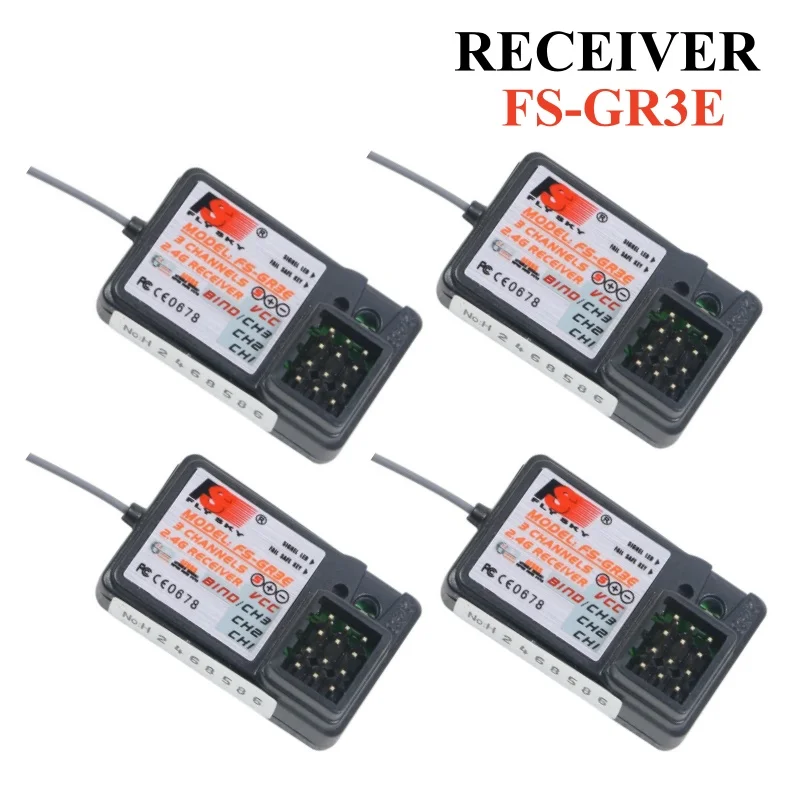 

Flysky FS-GR3E AFHDS 2.4G 3CH Receiver for FS-GT2 FS-GT2B FS-GT3B FS-GT3C FZ-IT4S RC Car Boat