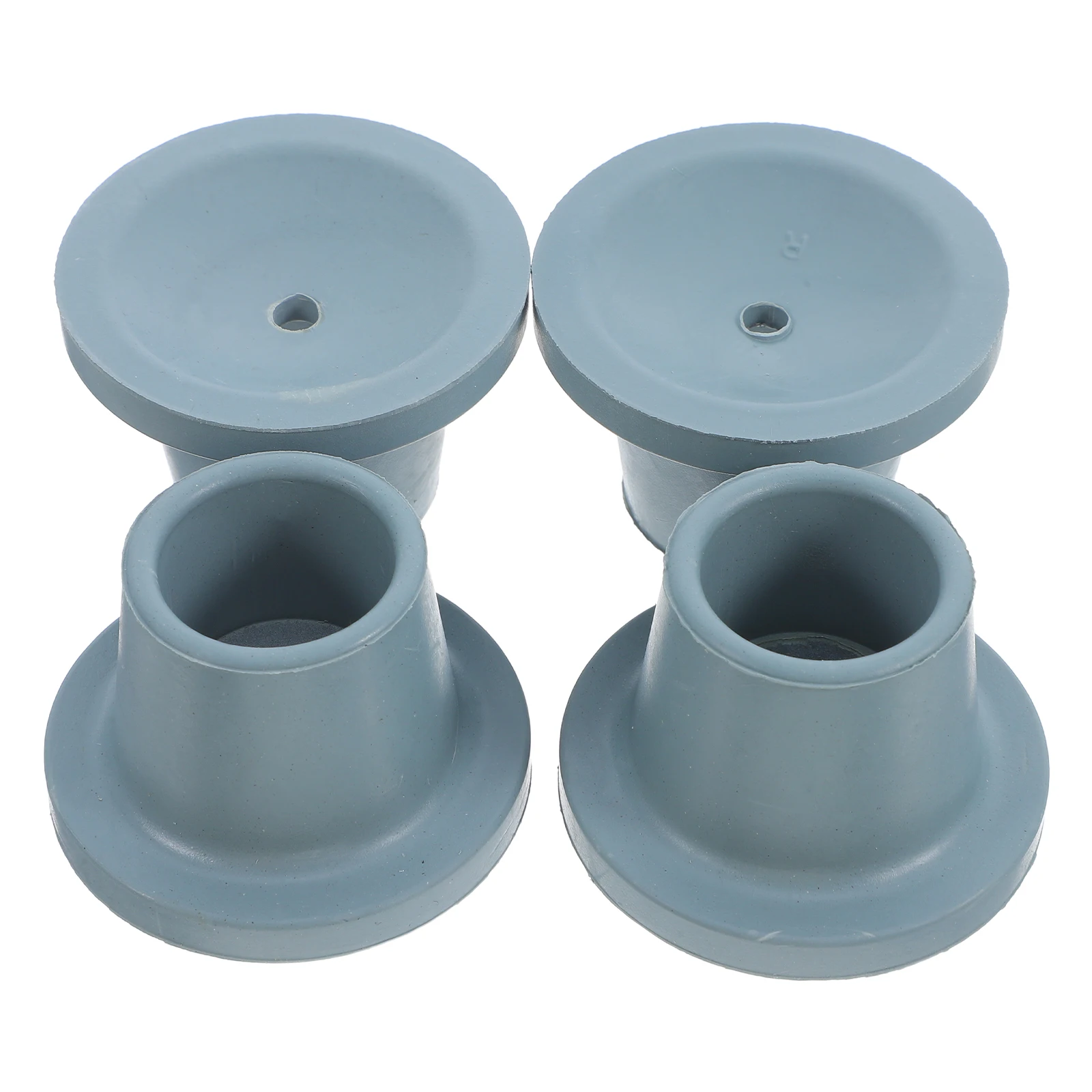 

4Pcs Wear Resistant Rubber Foot Pads for Commode Shower Chair Non-Slip Leg Covers Stability Enhanced Safety Bathroom Accessories