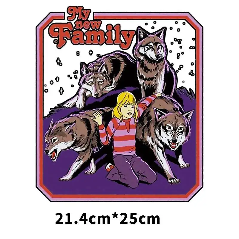 Europe Retro Custom Iron On Heat Transfer Sticker Patch DIY Patches For Children Woman T-shirt Print Clothes Stickers