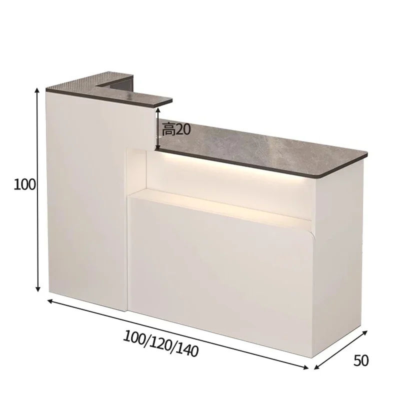 Beauty Cashier Bar Counter Simple Luxury Office Small Reception Desk Modern Salon Escritorio De Recepcion Commercial Furniture