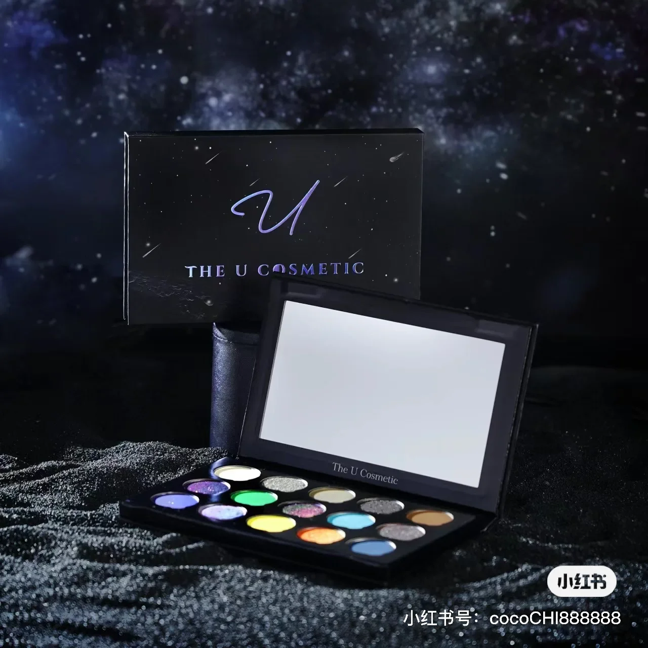 The U Cosmetic Cosmic Eye 15 Color Matte Shimmer Chameleon Eyeshadow Plate Y2K Eyeshadow Makeup