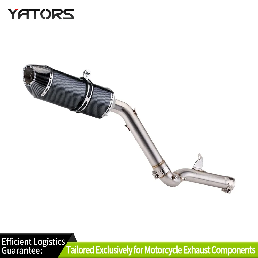 

Exhaust Systems For BMW F750GS F850GS 2018-21 Carbon Fiber Exhaust Tips Muffler Mid Pipe System Exhausts Pipes