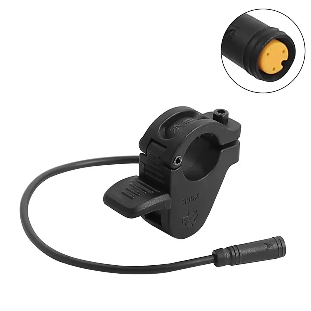 FUA@ Universal Thumb Throttle 300X Right/Left Hand Throttle for 24V-72V Electric Bicycle Accelerator Electric Scooter Part