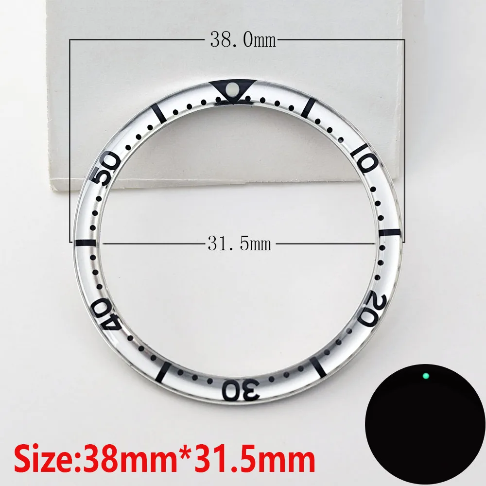 38mm resin insert bezel GMT watch insert bezel luminous for 40mm SUB case watch accessory repair tool