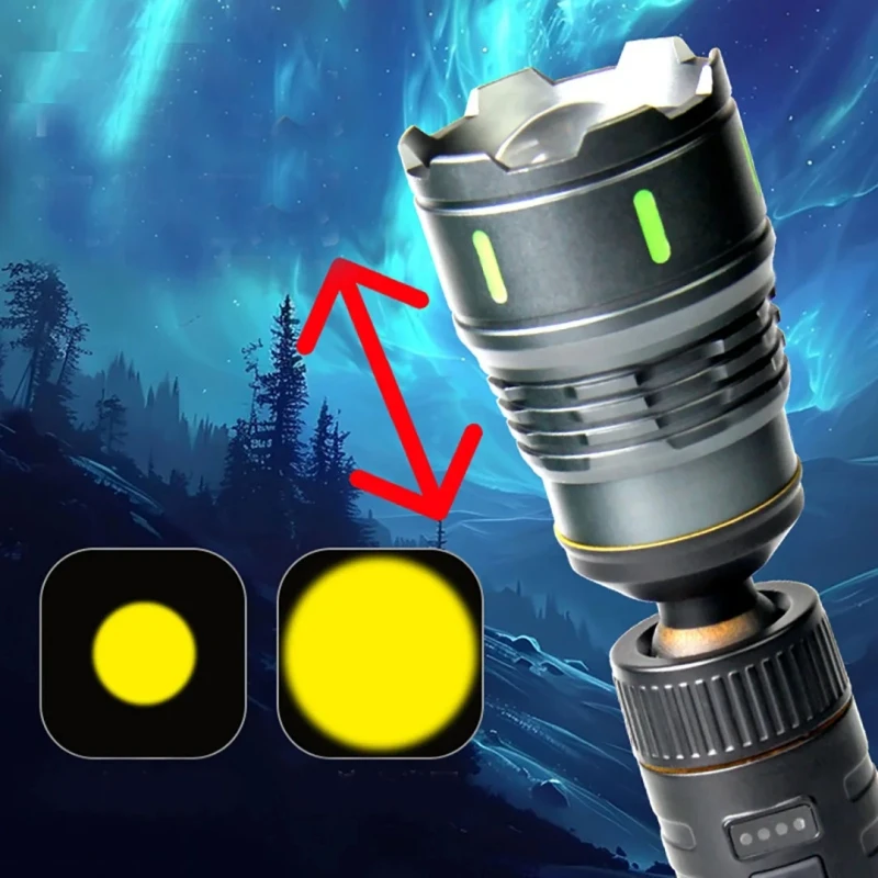 مؤشر ليزر مضيء خفيف لمسافات طويلة 1800 متر مصباح يدوي خارجي أخضر، أبيض، أصفر