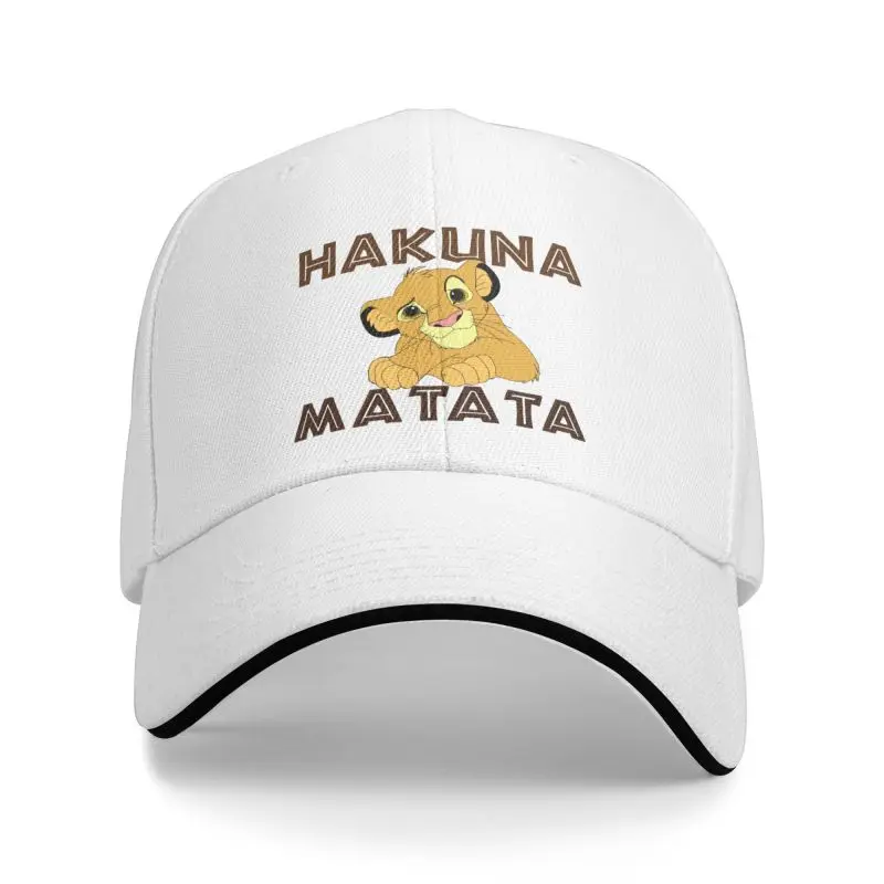 Custom Hakuna Matata Movie Fan Lover Baseball Cap for Men Women Adjustable The Lion King Cartoon Dad Hat