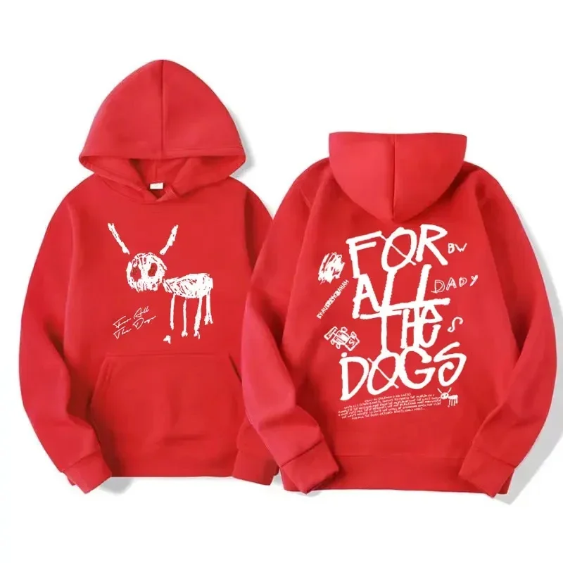 Men Women Fashion Hip Hop Pullovers Sweatshirt Vintage Streetwear Hoodie Rapper Drake New Album for All The Dogs Graphic Hoodies