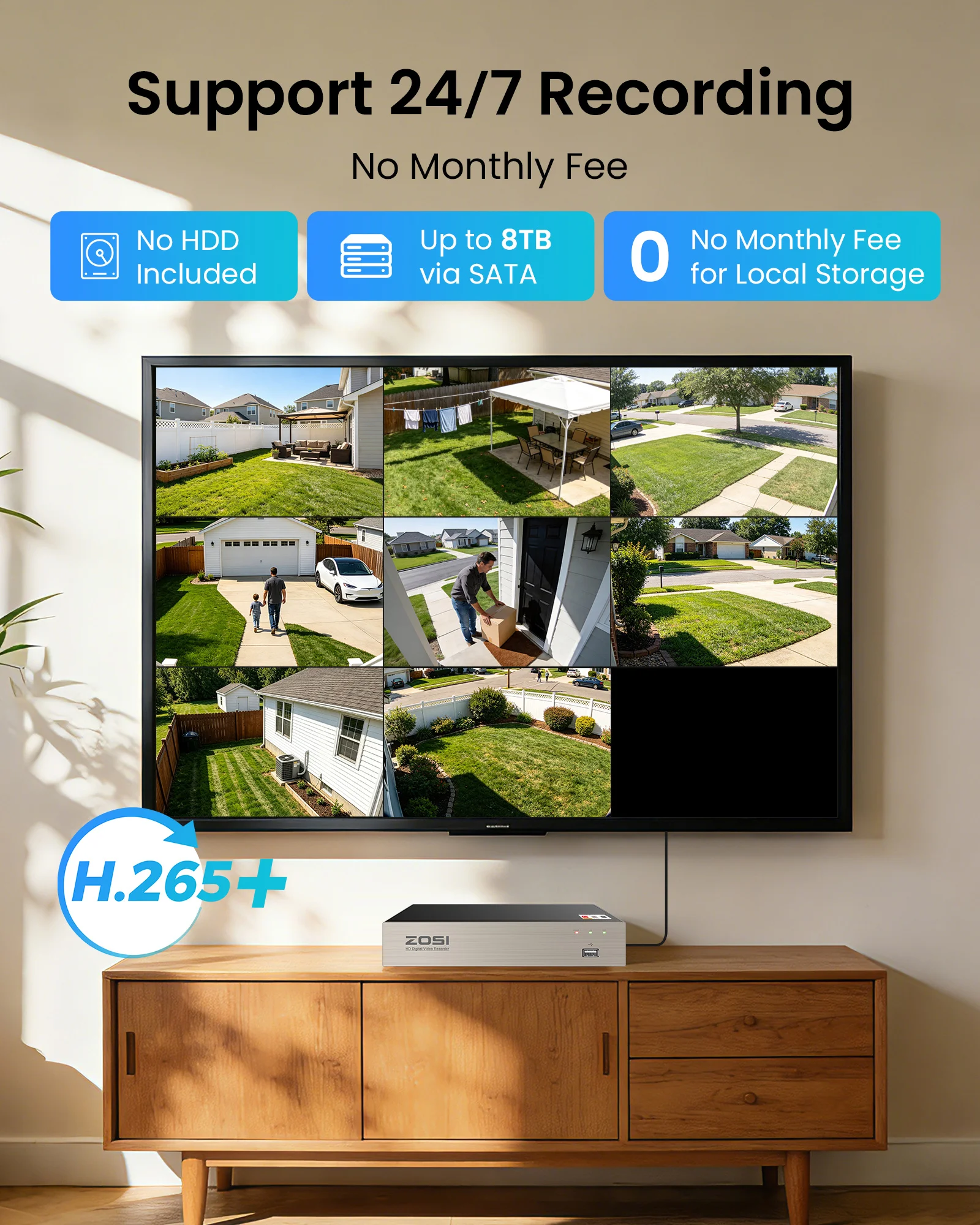 ZOSI 3K 5MP 8-Kanal HD-Videoüb – Security Ip Camera Bewertung und Preis