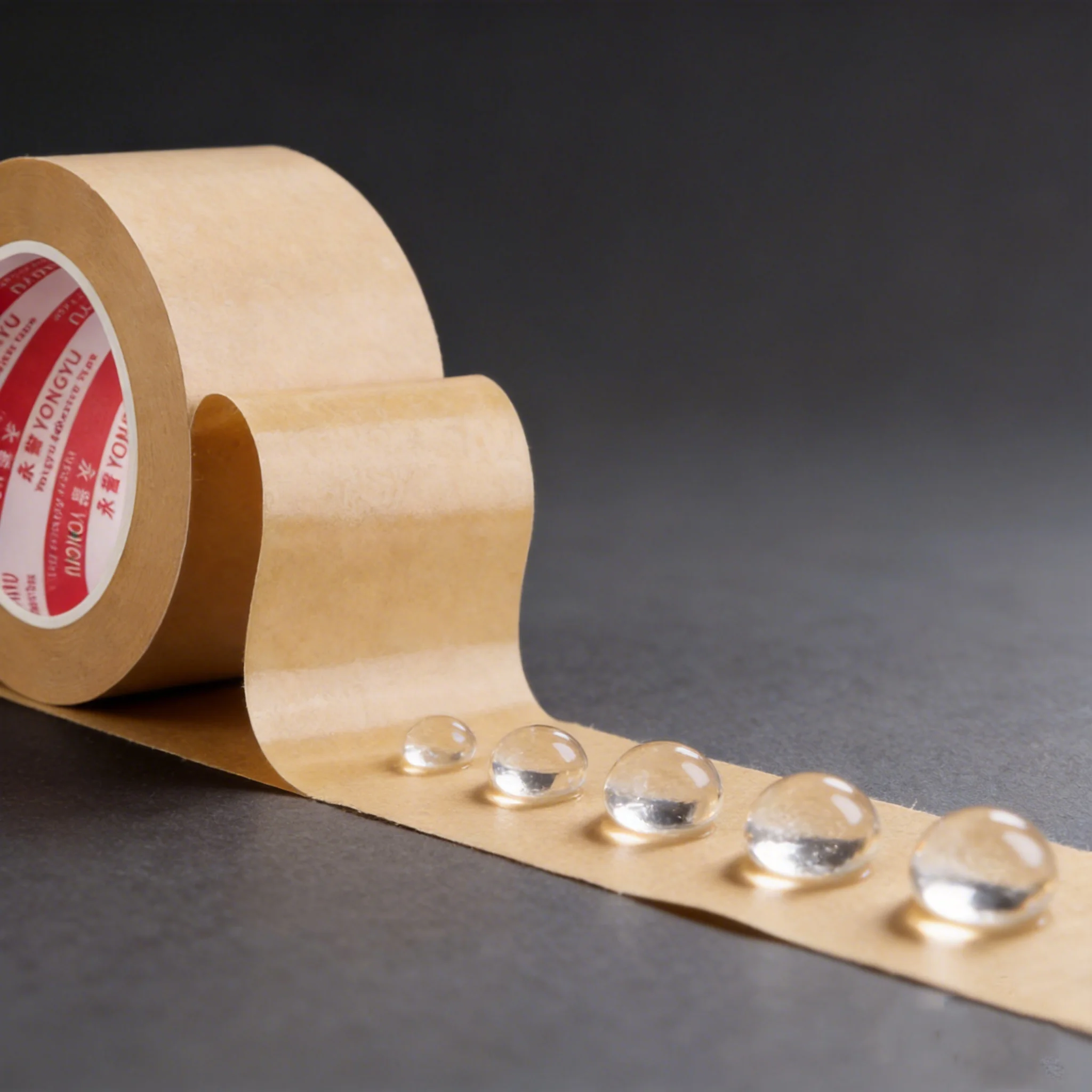5 Rolls Kraft Paper Packing Tape 50mm x 50m Self Adhesive Strong Tear Resistant Tape for Carton Box Shipping Packaging