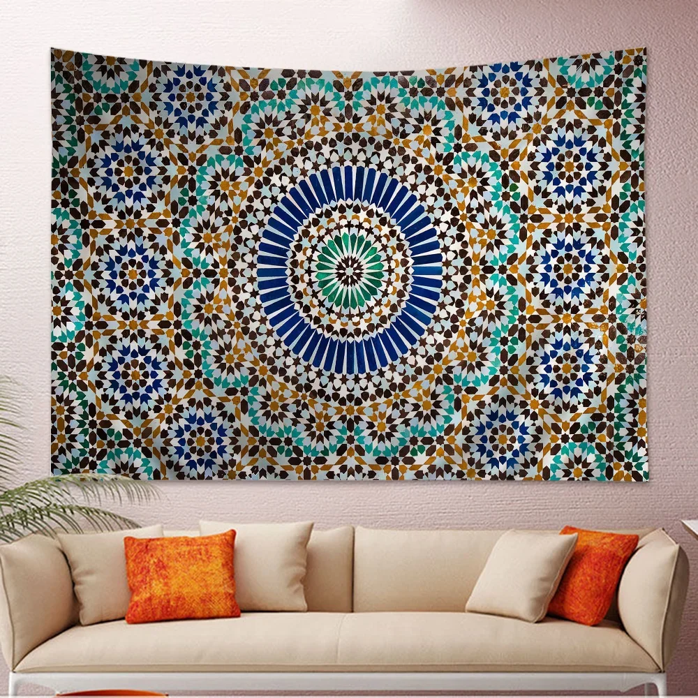 Moroccan Style Anime Tapestry Hanging Tarot Hippie Wall Rugs Dorm Home Decor