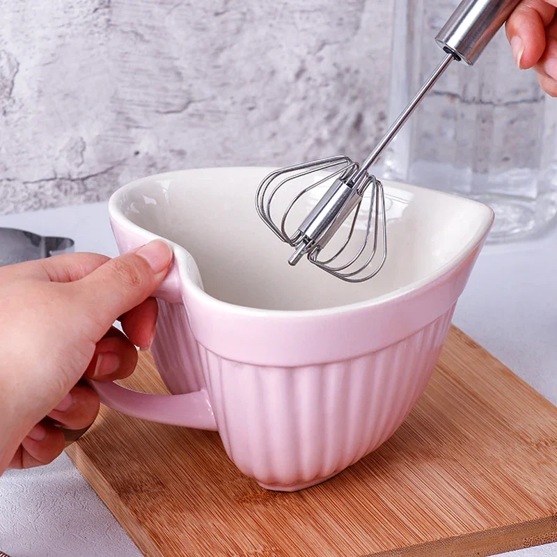 

Special Design Baking Tool Ceramic Baking Bowl Wavy Heart-Shaped Design Tableware Household Bowl Suitable for Making Cakes