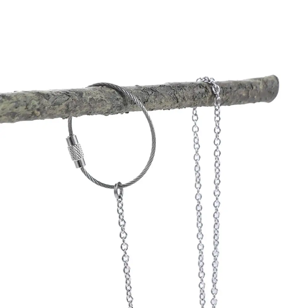 

Steel Silver Starling Pigeon Outdoor with Swivel Buckle Bird Accessories Parrot Foot Ring Bird Stand Ankle Parakeet Foot Chain