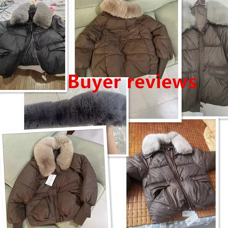 2025 Winter Neue Unten Kurze Gepolsterte Jacke Frauen Parkas Pelz Kragen Dicke Baumwolle Mäntel Kleidung Schwarz Casual Oberbekleidung Weibliche neue – Detail 2