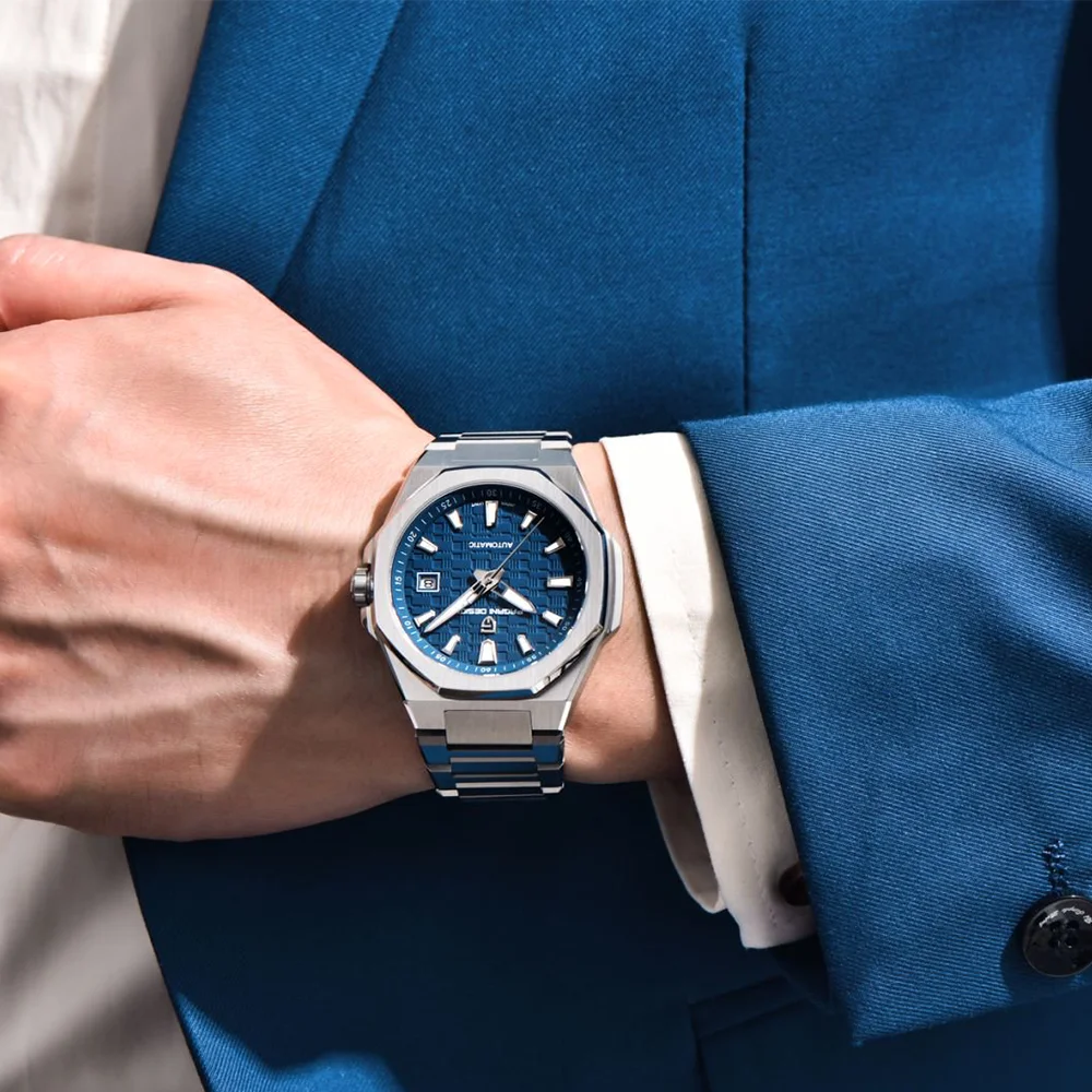 2025 جديد PAGANI تصميم الرجال ساعة ميكانيكية العلامة التجارية الأعلى الأعمال الياقوت الزجاج ساعة أوتوماتيكية مقاوم للماء ساعة مضيئة للرجال