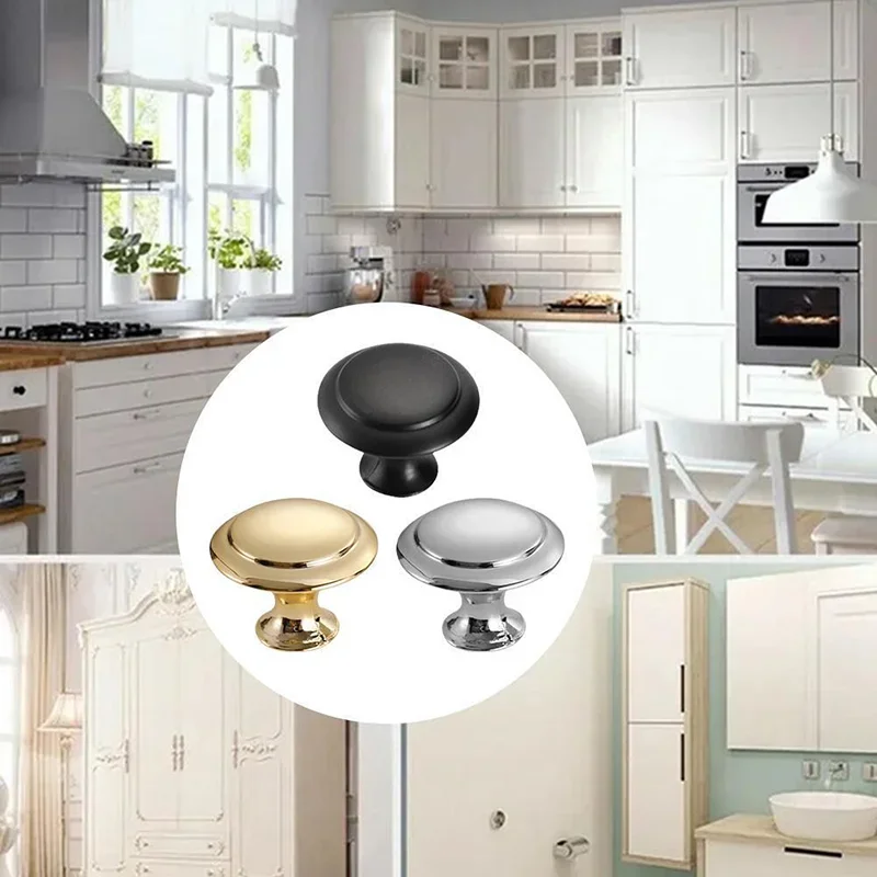 10/1PCS Home Wardrobe Door Pull Stainless Steel Drawer Single Hole Door Handle Sliding Door Window Cabinet Zinc Alloy Pull