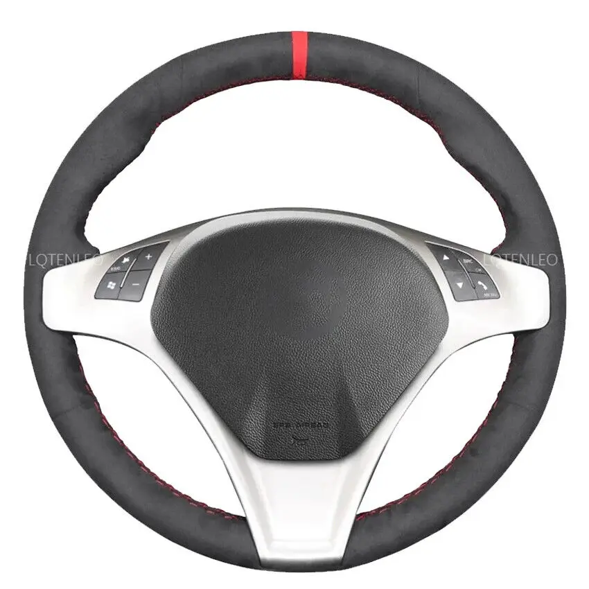 

Hand Sewn Non-slip Custom Suede Hand-stitched Steering Wheel Cover For Alfa For Alfa Romeo Giulietta 2010- Interior Accessories
