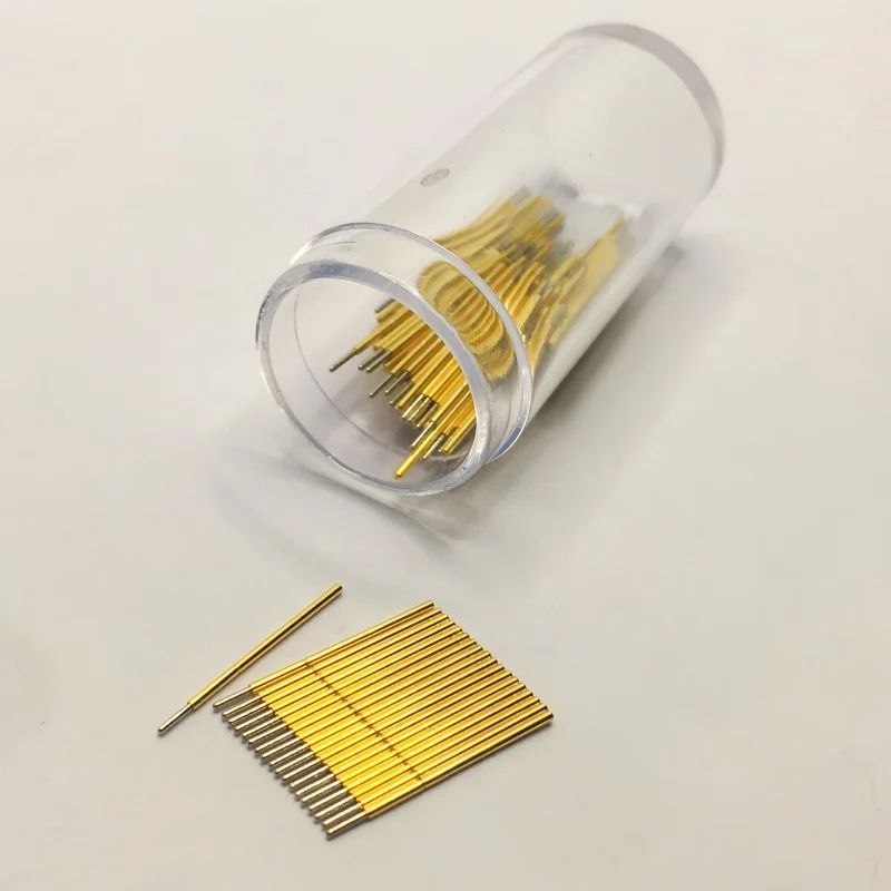 20/100 قطعة P048-J1 الربيع اختبار التحقيق اختبار دبوس بوجو دبوس P048-J الكهربائية PCB اختبار أداة 0.35 مللي متر/0.48 مللي متر/12 مللي متر إبرة طرف مستدير رئيس