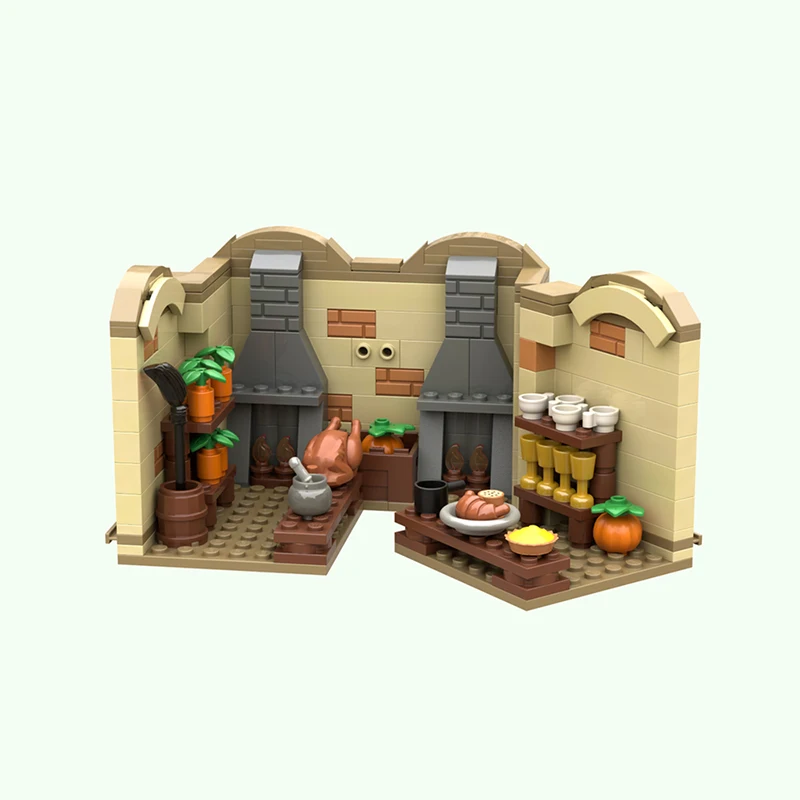 Modèle de film magique populaire, briques de construction MOC, maison, cuisine, technologie modulaire, cadeaux de vacances, assemblage de jouets pour enfants, costume